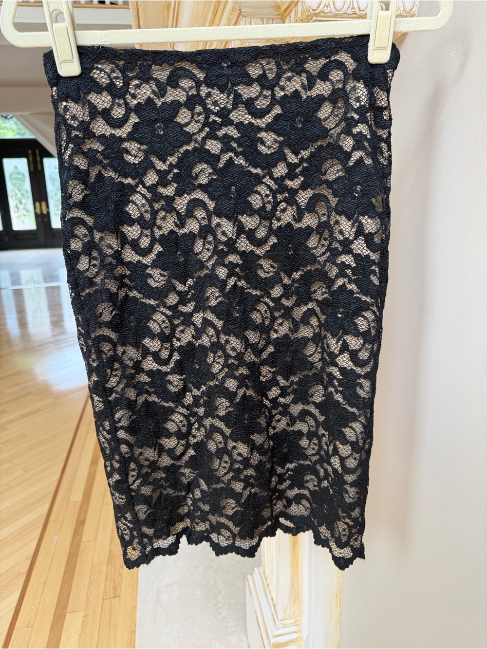 Victoria Secret Moda Int Vtg 90s Lace Midi Skirt